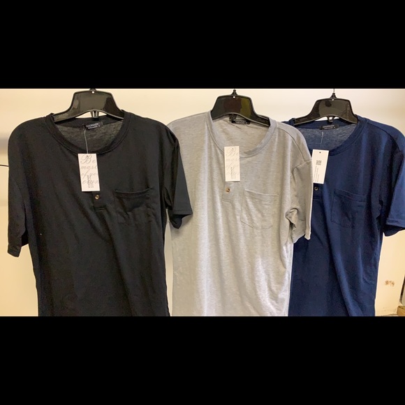 COOFANDY Men's 3Pack Sleeve Casual Basic Summer - Picture 5 of 10